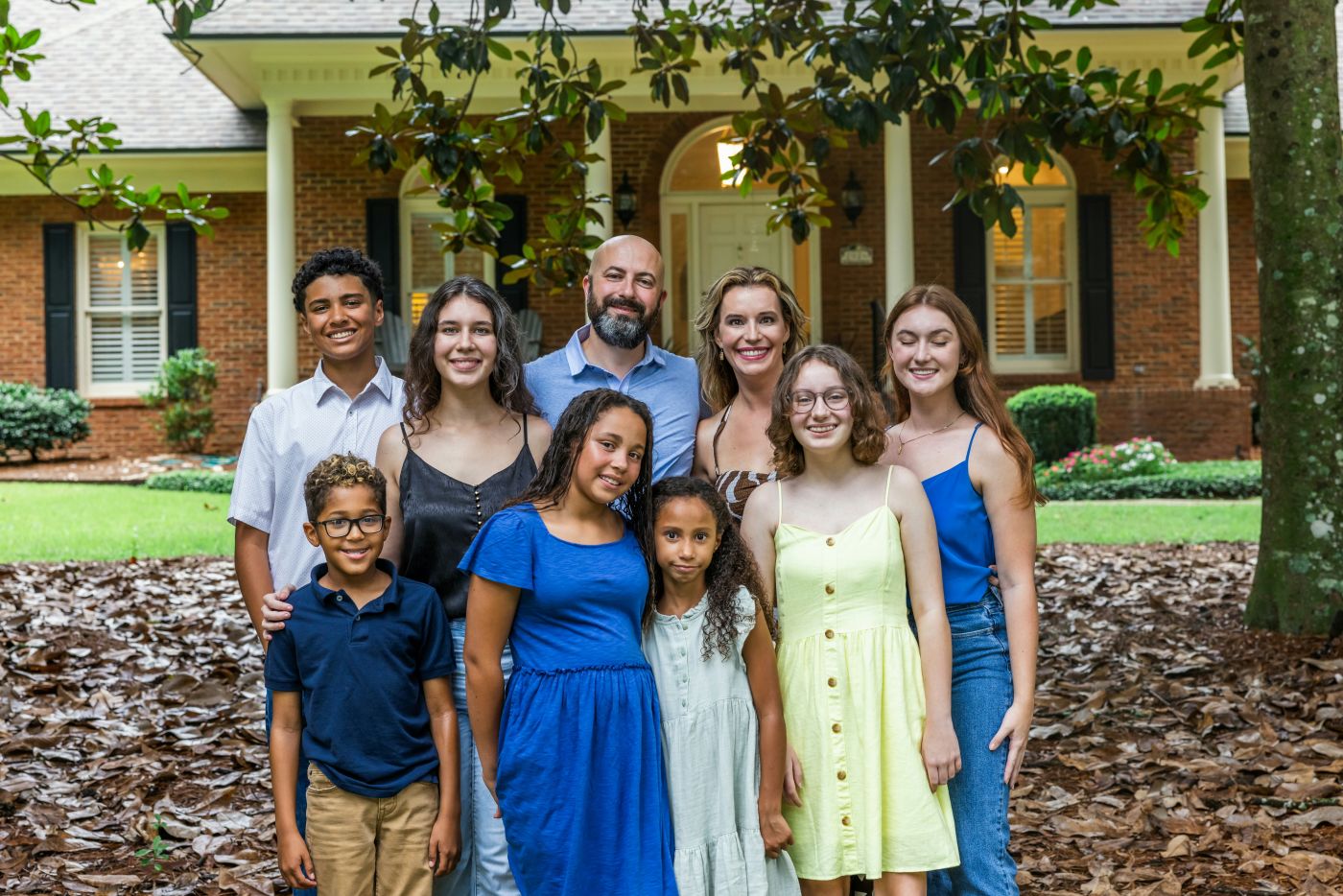 Happy blended family