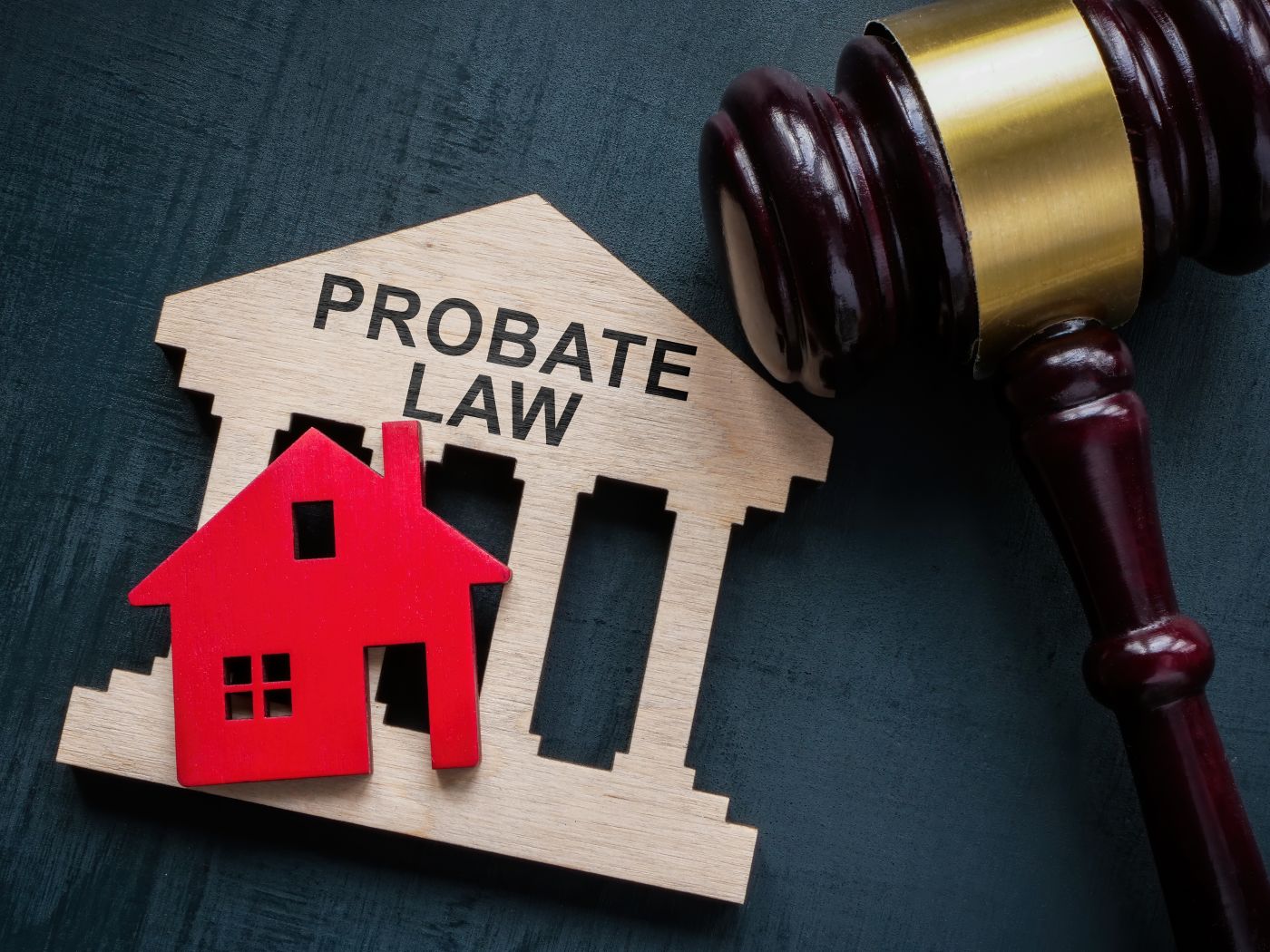Probate Law Book and Gavel