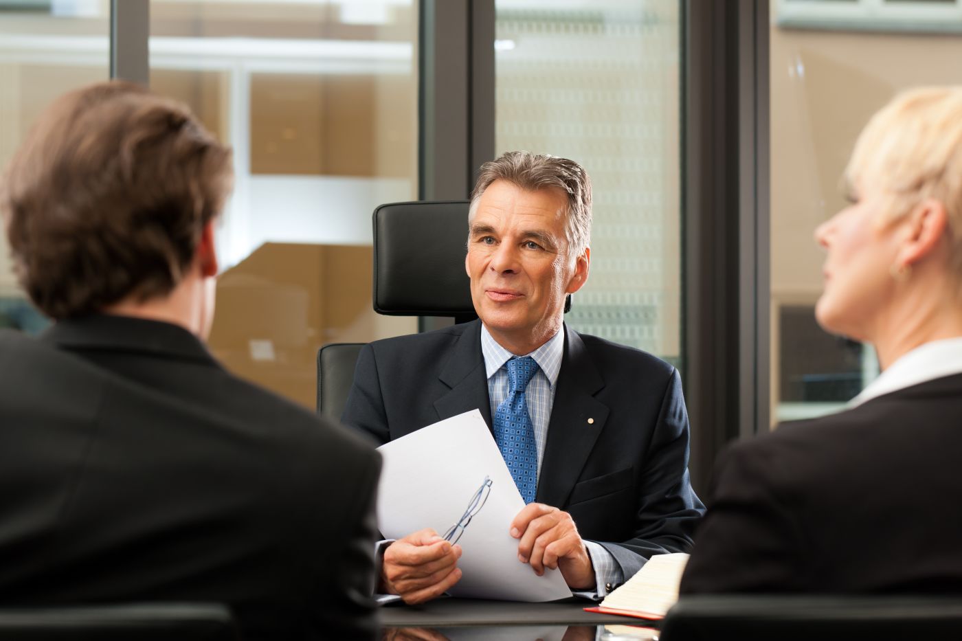 Business partners with arbitrator