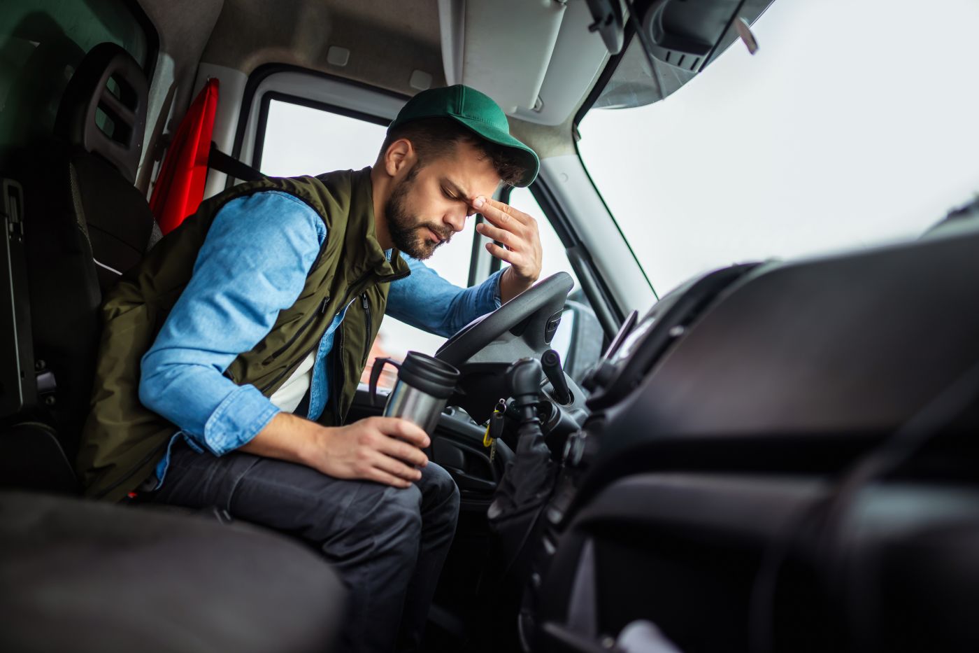 Tired Truck driver