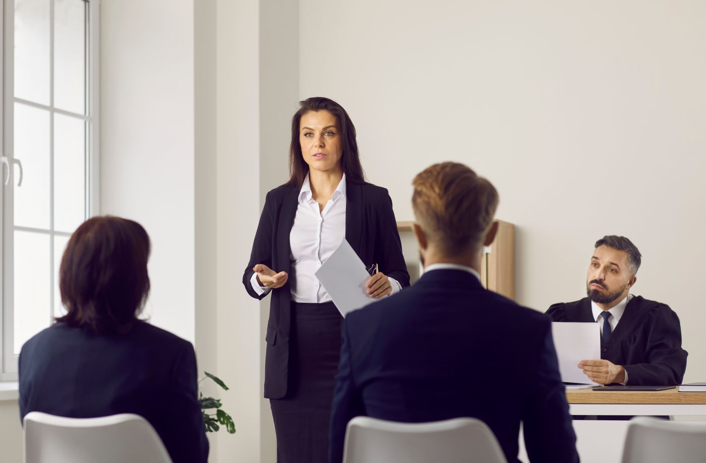 Court hearing in progress