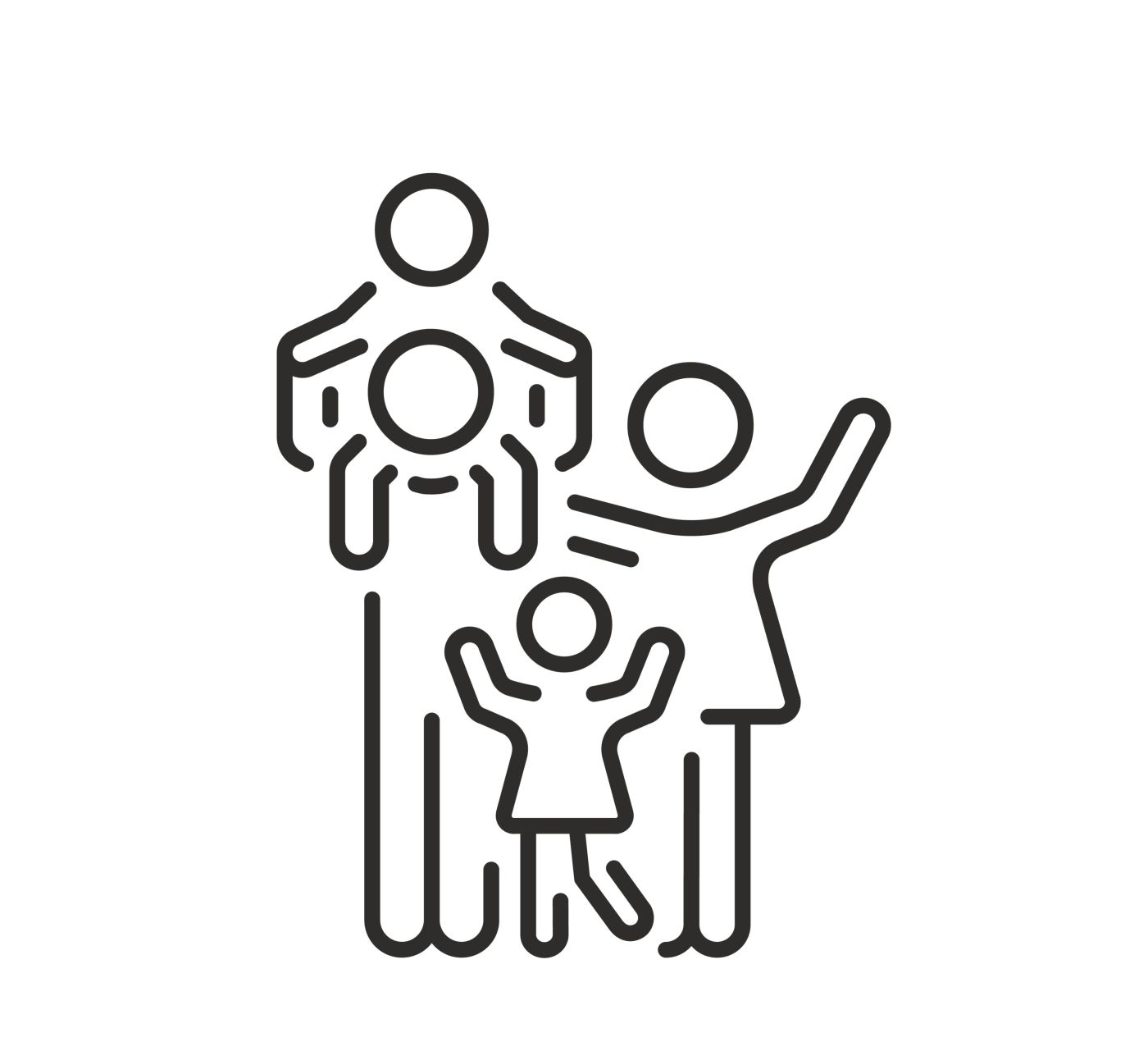 Happy family graphic