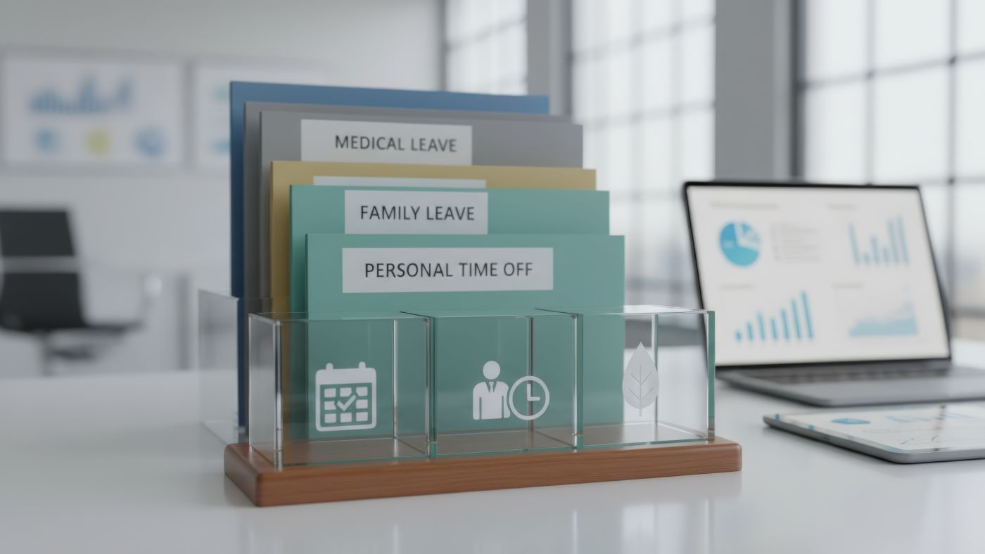 Folders with categorized leave policies