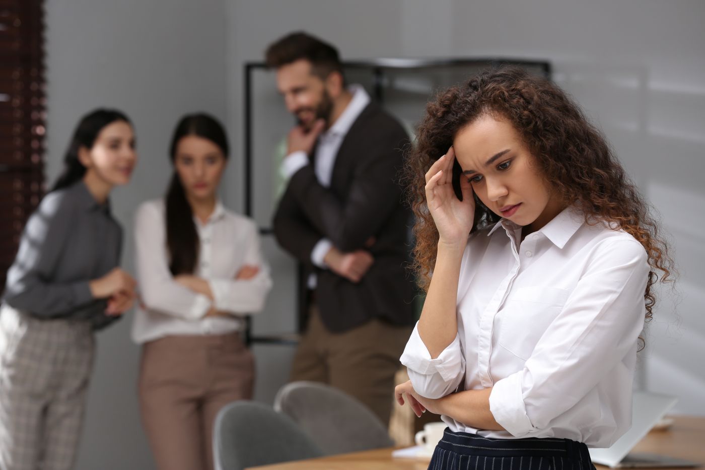 Women suffering from discrimination in office