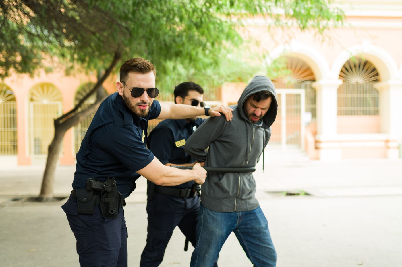 Police using excessive force during arrest