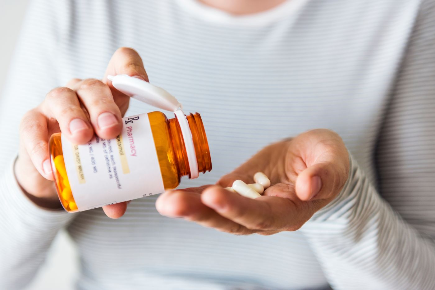 Women taking prescription pills