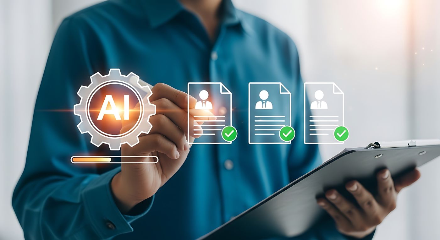 Aipowered recruitment and human resources management concept