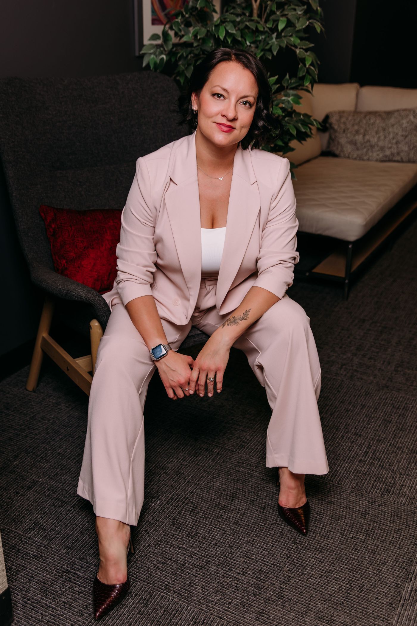 Photo of managing attorney Louisa Schlieben in a suit.