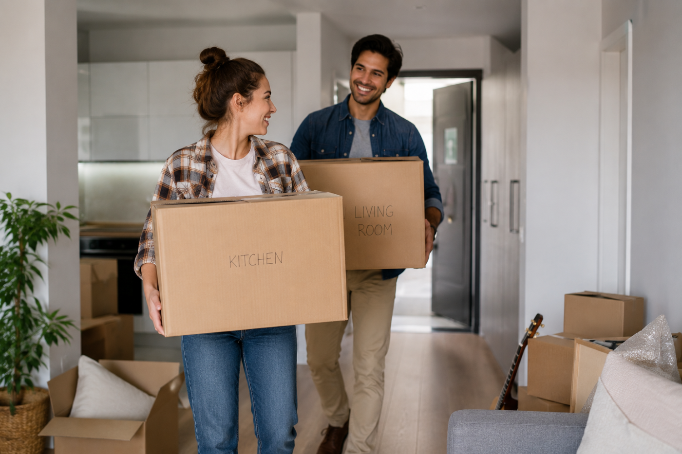 couple moving in