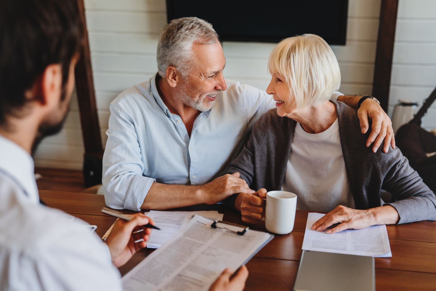 Couples consulting with attorney for estate planning