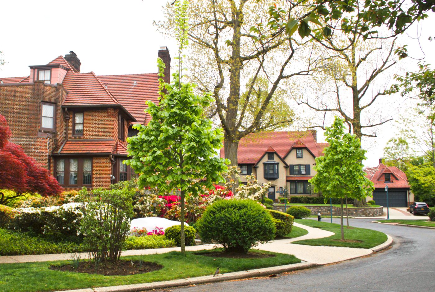 Houses in the suburbs of New York City