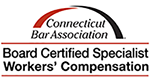 Connecticut Bar Association Board Certified Specialist Workers' Compensation badge