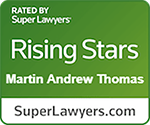 Super Lawyers Award for Rising Stars Martin Andrew Thomas