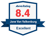 Avvo Rating 8.4 Jane Van Valkenburg