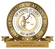 Top Ranking Criminal Defense Attorney 2022 Award