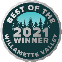 Best of the Willamette Valley 2021 Winner badge