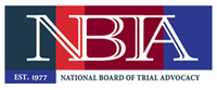 National Board of Trial Advocacy badge