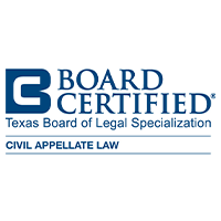 Board certified Texas board of legal specialization