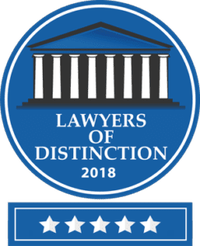 Lawyers of Distinction 2018 badge