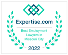 Expertise.com Best Employment Lawyers in Missouri City 2022 badge