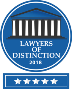 Lawyers of Distinction 2018 Badge