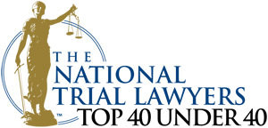 The National Trial Lawyers Top 40 Under 40 badge