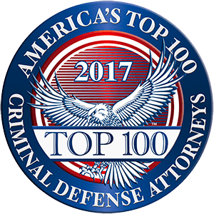 2017 America's Top 100 Criminal Defense Attorneys badge
