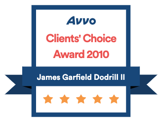 James Garfield Dodrill II Avvo Clients' Choice Award 2010