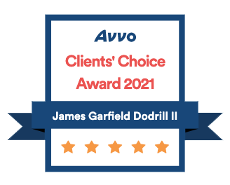 Avvo Clients' Choice Award 2021 James Garfield Dodrill II