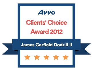 James Garfield Dodrill II Avvo Clients' Choice Award 2012