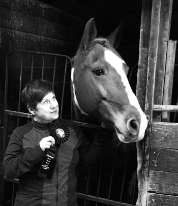 Attorney Chiara Mattieson and her horse, Ponyboy