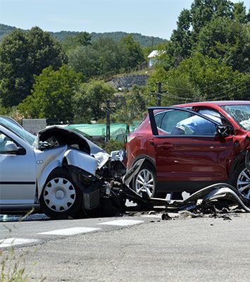 T-bone collision involving two cars