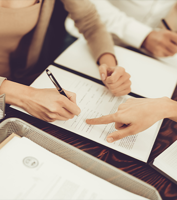 Young Couple Came Signing Divorce Document at Lawyer