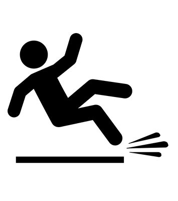 Icon for slip and fall