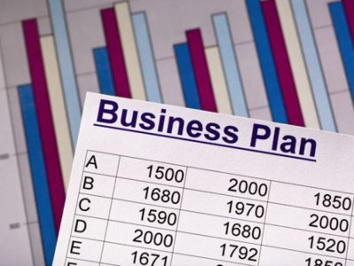 Business plan table and graph 