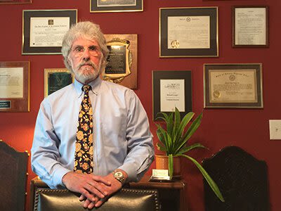 Attorney Richard L. Lougee in His Office