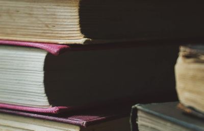 Books stacked on top of each other