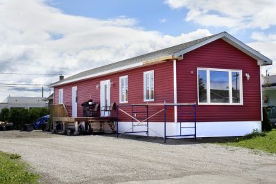 Red ranch-style building