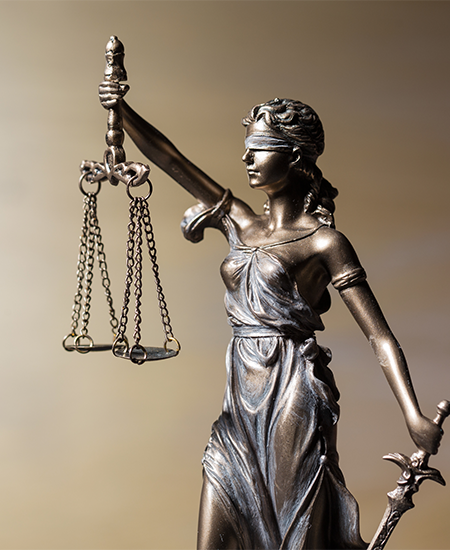 Close up of Themis of Ethics 