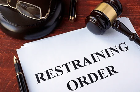 Paper saying restraining order