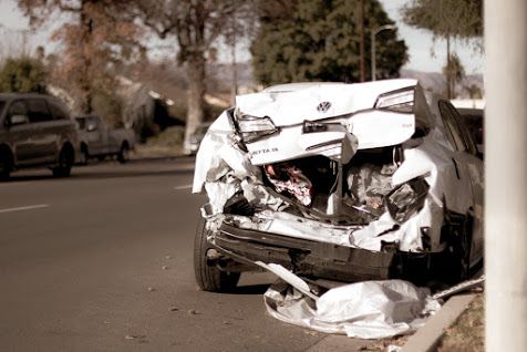 car smashed from rear