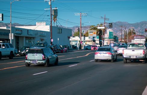 busy road
