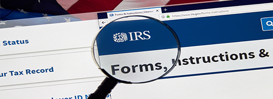 IRS USA Government home page