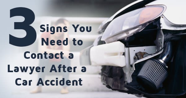 Car crash scene