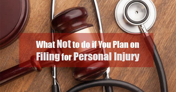 Filing for personal injury