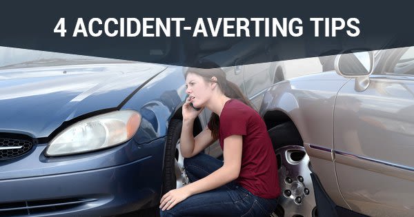 Car crash scene