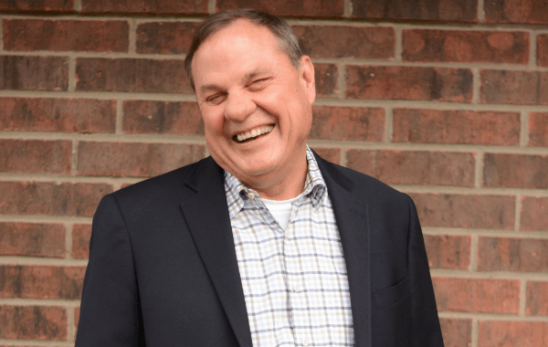 Attorney Michael Hanna laughing