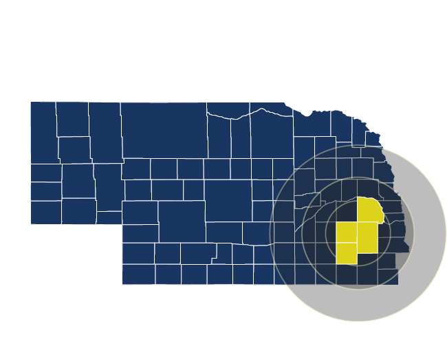 Nebraska map