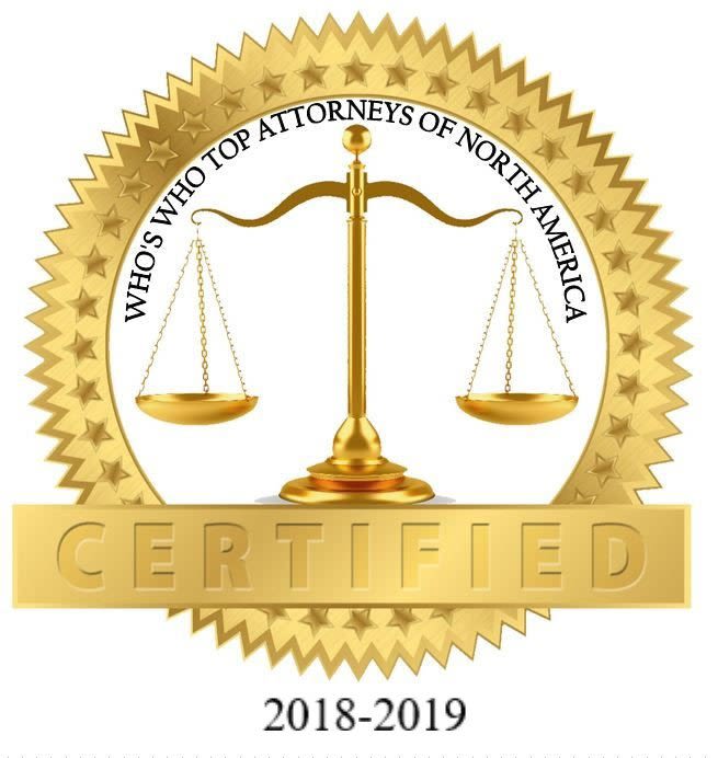 Who's Who Top Attorneys of North America Badge 2018-2019