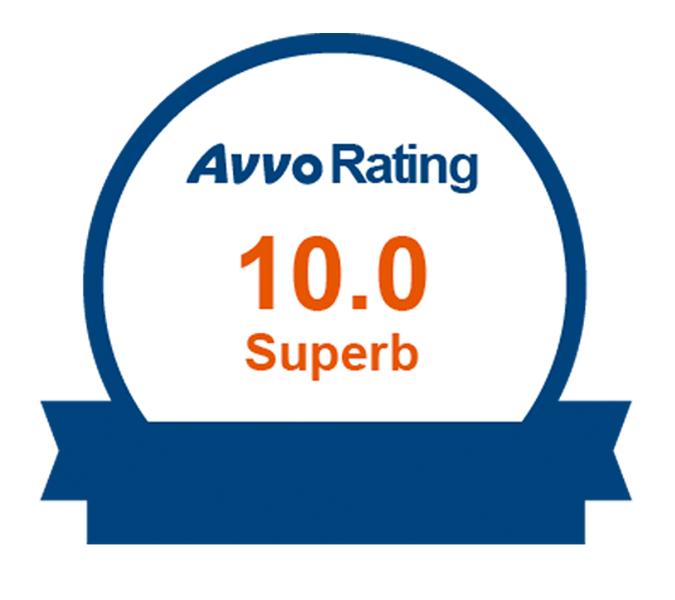 Avvo 10.0 rating badge